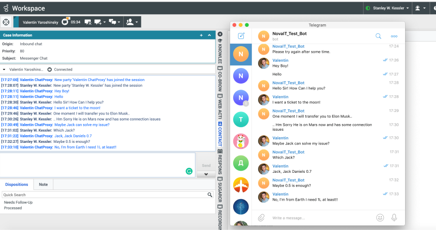 Agent workspace